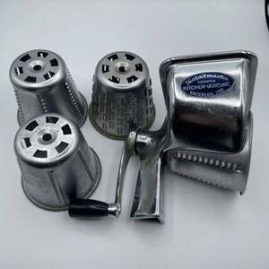Vintage Saladmaster Food Processor Waterloo Indiana USA 4‎ Cones - Missing Base